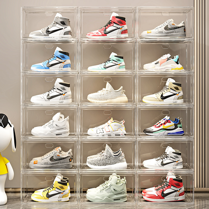 Sneaker Case - Visual transparent shoe box set: dustproof,