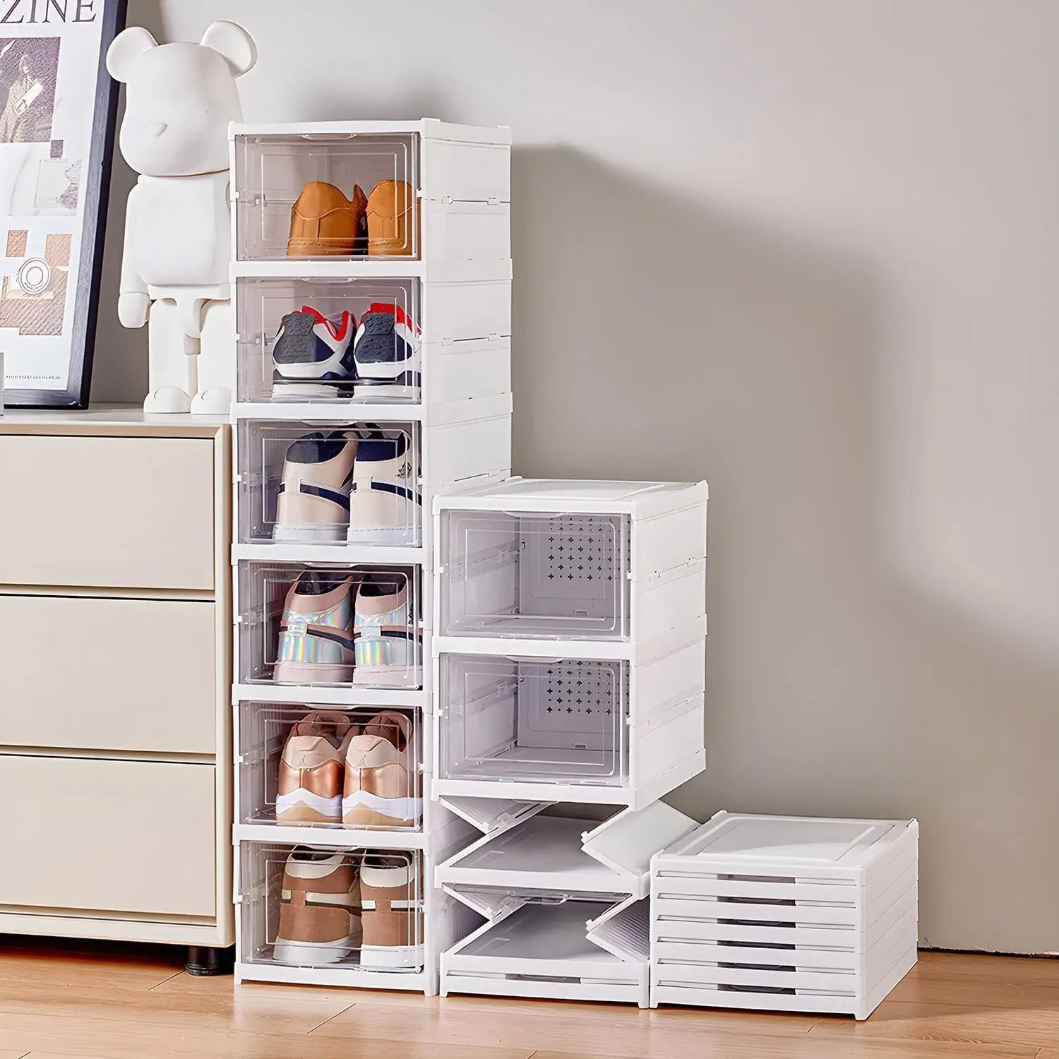 3/6 Layers Foldable Shoes Stor - огляд і ціна Sneaker Case
