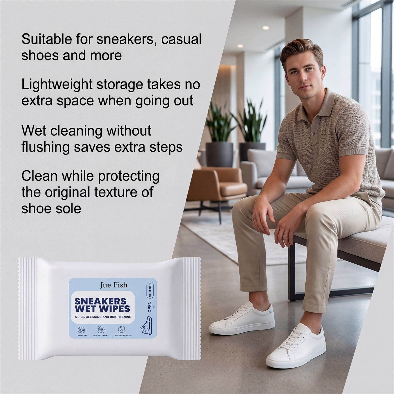 Shoe Cleaning Wipes Portable T - огляд і ціна Sneaker Care Wipes