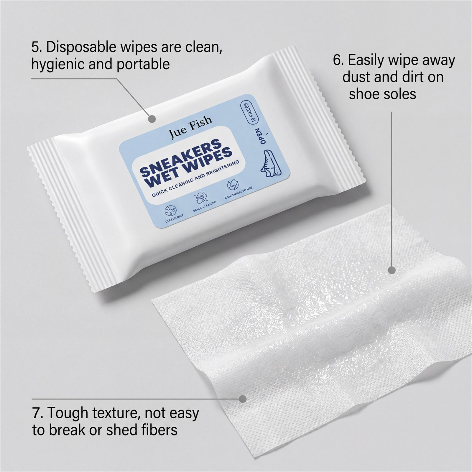 Shoe Cleaning Wipes Portable T - огляд і ціна Sneaker Care Wipes